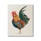 Stupell Industries Traditional Morning Rooster Illustration Elegant Bird Feathers Canvas Wall Art